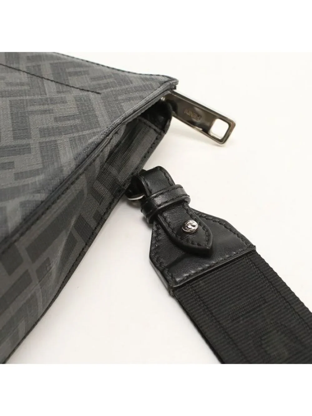 Fendi FF Canvas Clutch